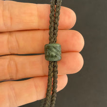 Load image into Gallery viewer, Olive, Dark Green Cord Single Beaded Bracelet
