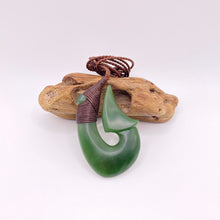 Load image into Gallery viewer, Kahurangi Snood Bound Hei Matau Pendant
