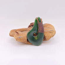 Load image into Gallery viewer, Putiputi Ridge-Bound Hei Matau Hook Pendant
