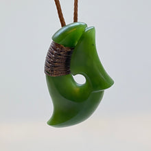 Load image into Gallery viewer, Small Ridge-Bound Hei Matau/Hook pendant
