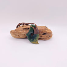 Load image into Gallery viewer, Putiputi Ridge-Bound Hei Matau Hook Pendant
