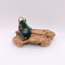Load image into Gallery viewer, Putiputi Ridge-Bound Hei Matau Hook Pendant
