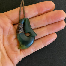 Load image into Gallery viewer, Putiputi Ridge-Bound Hei Matau Hook Pendant
