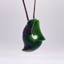 Load image into Gallery viewer, Putiputi Ridge-Bound Hei Matau Hook Pendant
