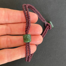 Load image into Gallery viewer, Maroon Cord Single Beaded Bracelet
