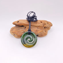 Load image into Gallery viewer, Marsden Flower Jade Koru Pendant
