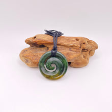 Load image into Gallery viewer, Marsden Flower Jade Koru Pendant
