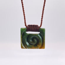 Load image into Gallery viewer, Ridge bound Square Koru Pendant
