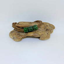 Load image into Gallery viewer, Brown Cord Three Beaded Bracelet
