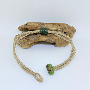 Natural Cord Single Beaded Bracelet