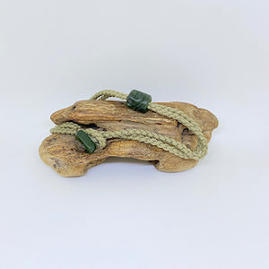 Green Cord Single Beaded Bracelet
