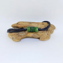 Load image into Gallery viewer, Black Cord Three Beaded Bracelet

