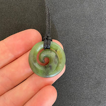 Load image into Gallery viewer, Small Speckled Koru Pendant
