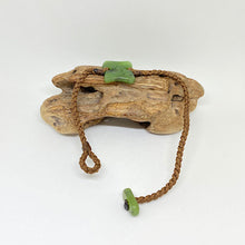 Load image into Gallery viewer, Brown Cord Kawakawa Bracelet
