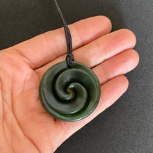 Load image into Gallery viewer, Kawakawa Double Spiral Koru Pendant
