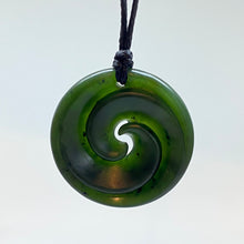 Load image into Gallery viewer, Kawakawa Double Spiral Koru Pendant
