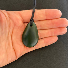 Load image into Gallery viewer, Wide Kawakawa Roimata Drop Pendant
