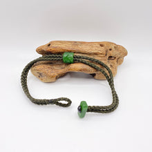 Load image into Gallery viewer, Olive, Dark Green Cord Single Beaded Bracelet
