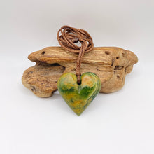 Load image into Gallery viewer, Marsden Flower Jade Heart Pendant
