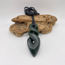 Load image into Gallery viewer, Dark Double Pikorua / Twist Pendant
