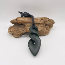 Load image into Gallery viewer, Dark Double Pikorua / Twist Pendant
