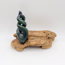 Load image into Gallery viewer, Dark Double Pikorua / Twist Pendant
