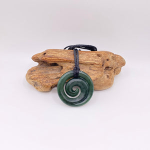 Medium Dark Koru Pendant
