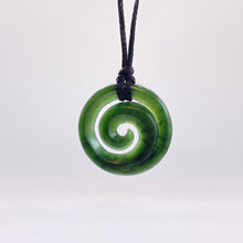 Load image into Gallery viewer, Medium Dark Koru Pendant
