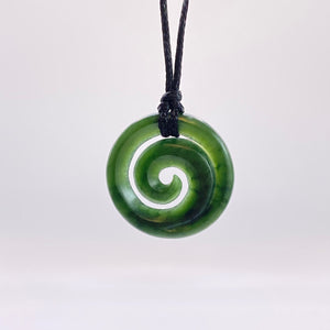 Medium Dark Koru Pendant