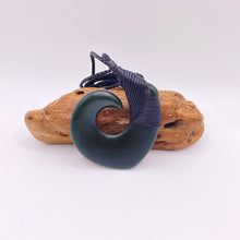 Load image into Gallery viewer, Dark Snood Bound Hei Matau Hook
