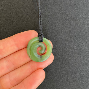 Small Martyr River Pounamu Koru Pendant