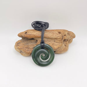 Medium Dark Koru Pendant