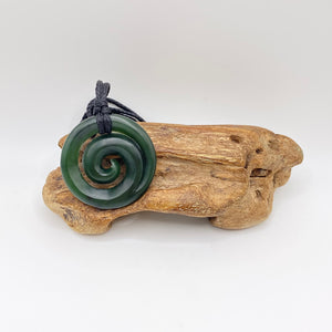 Medium Dark Koru Pendant