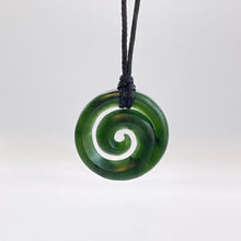 Load image into Gallery viewer, Medium Dark Koru Pendant
