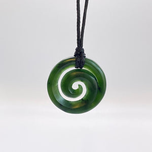 Medium Dark Koru Pendant