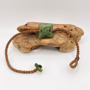 Brown Cord Kawakawa Bracelet