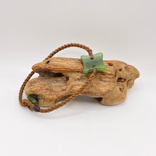 Load image into Gallery viewer, Brown Cord Kawakawa Bracelet
