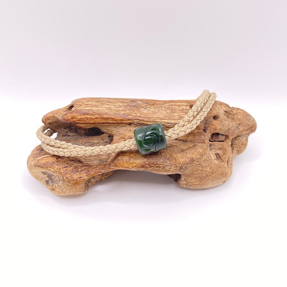 Natural Cord Single Beaded Bracelet
