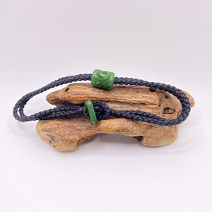 Black Cord Single Beaded Bracelet