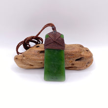 Load image into Gallery viewer, Kawakawa Cross-bound Toki Pendant
