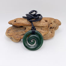 Load image into Gallery viewer, Medium Dark Koru Pendant
