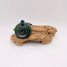 Load image into Gallery viewer, Medium Dark Koru Pendant
