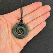 Load image into Gallery viewer, Medium Dark Koru Pendant
