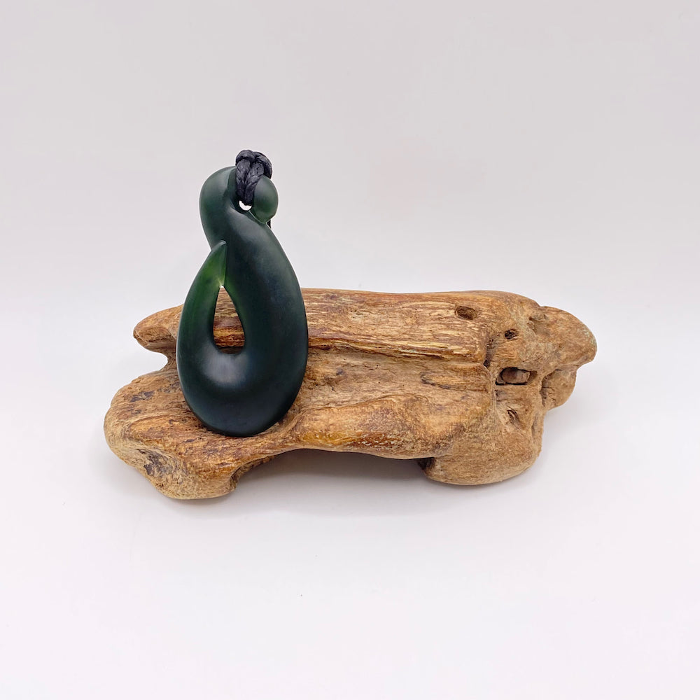 Dark Hei Matau Pendant