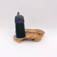 Load image into Gallery viewer, Dark Pounamu Cross-bound Toki Pendant
