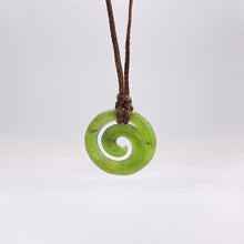 Load image into Gallery viewer, Small Martyr River Pounamu Koru Pendant
