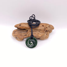 Load image into Gallery viewer, Small Dark Koru Pendant
