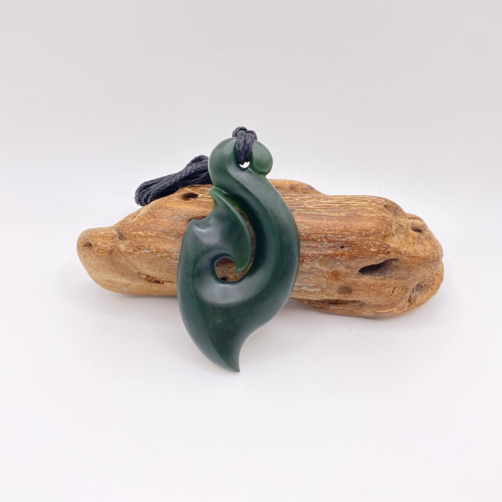 Dark Hei Matau Pendant