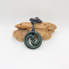 Load image into Gallery viewer, Dark Double Koru Pendant
