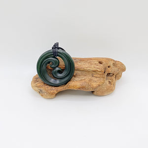 Dark Double Koru Pendant